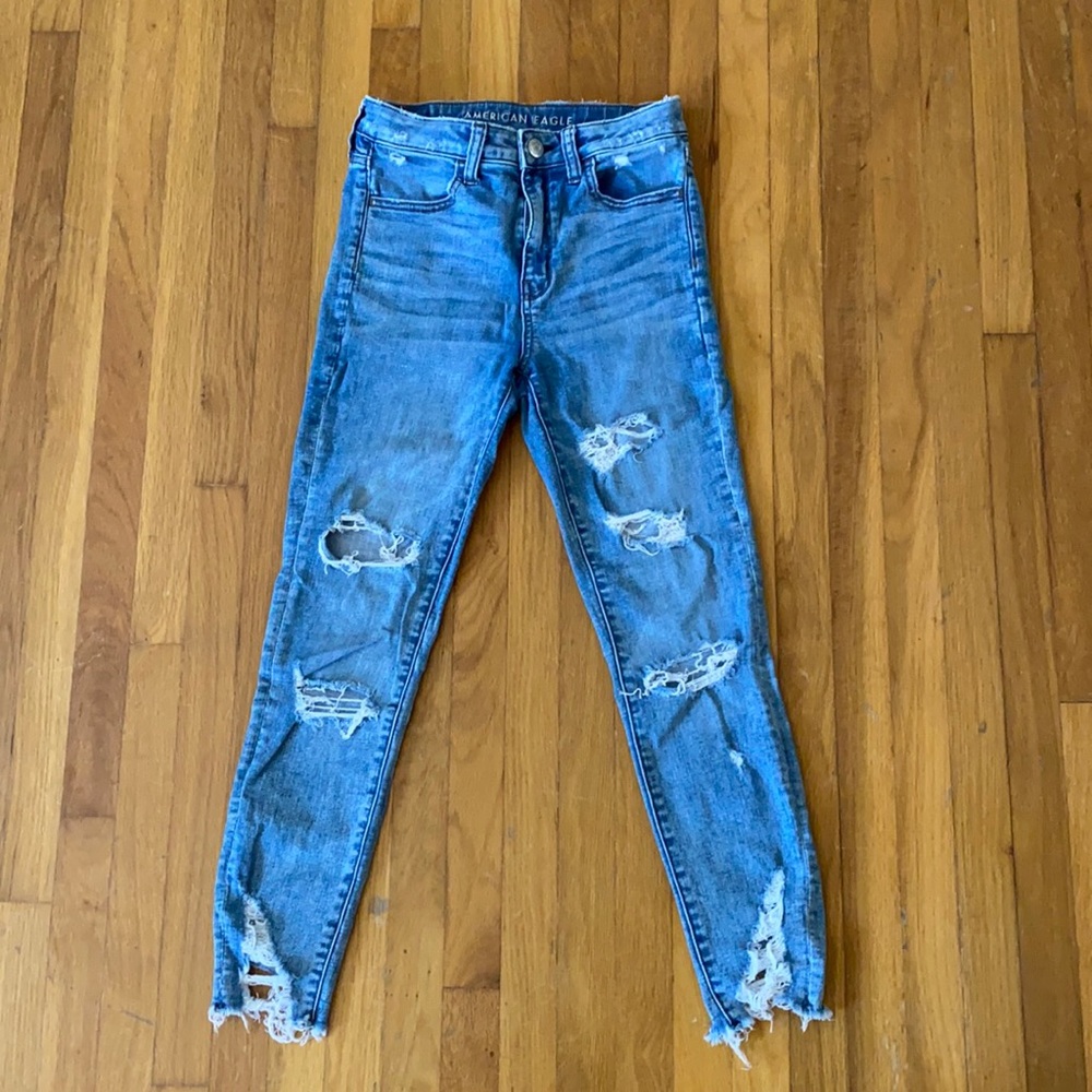 American Eagle Super High Rise Jegging Crop